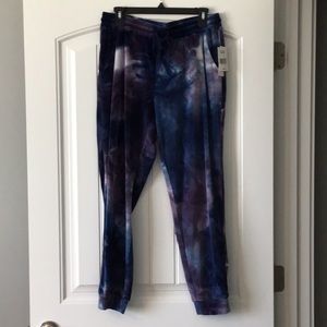 Super Soft Plush Tie-Dye Joggers NWT